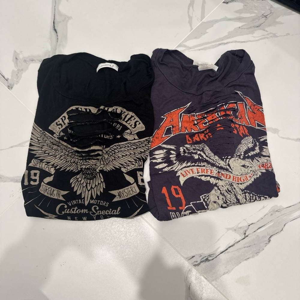 Graphic T-Shirts - Black and Purple